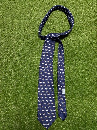 Corbata Hermès Seda Diseño Ecuestre