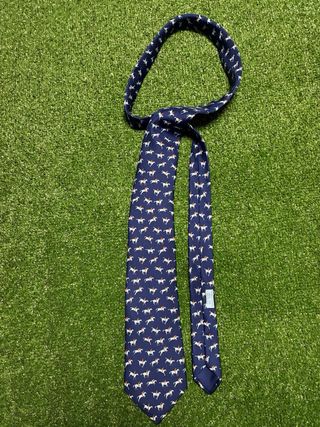 Corbata Hermès Seda Diseño Ecuestre
