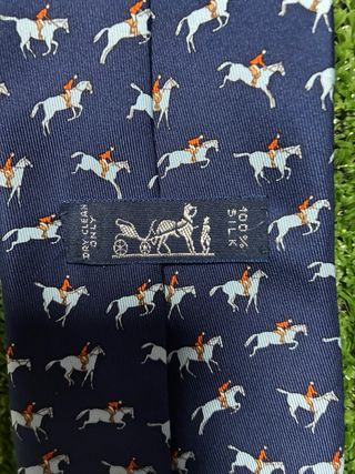 Corbata Hermès Seda Diseño Ecuestre