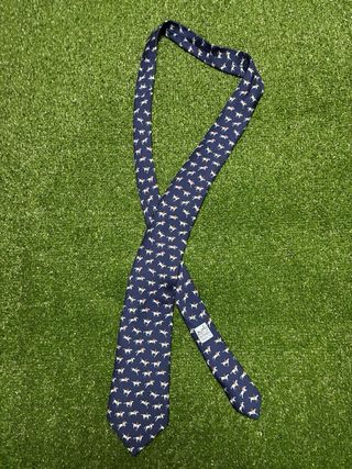 Corbata Hermès Seda Diseño Ecuestre