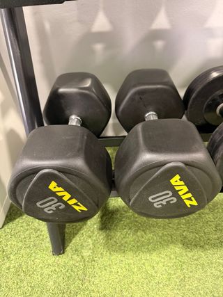 Mancuernas ZIVA 30kg engomadas