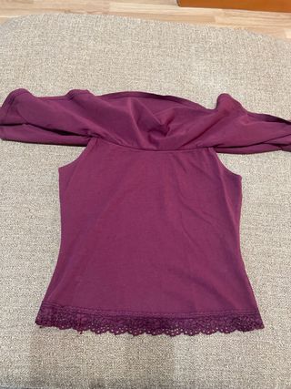 Camisa top Bershka Talla M Morada