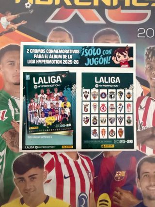 Cromos conmemorativos liga Hypermotion 2025-26