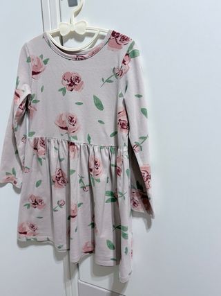 Vestido flores H&M 4-6 años