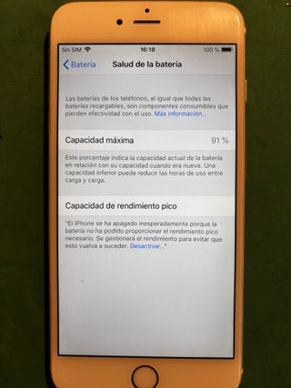 Apple iPhone 6 Plus 16GB Oro/Blanco