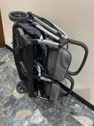 Silla de paseo gemelar Babify gris