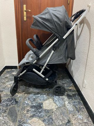 Silla de paseo gemelar Babify gris