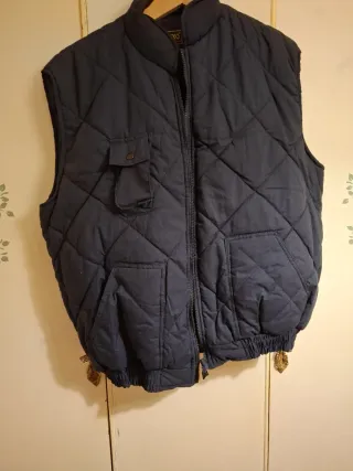 Chaleco acolchado azul