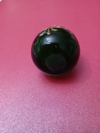 Uovo Vetro Bohemia Decorato Mano