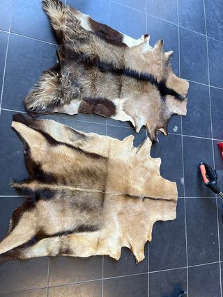 Alfombras de piel de cabra auténticas