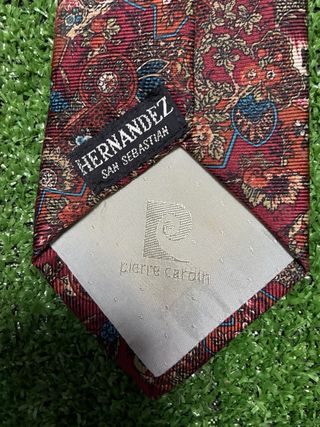 Corbata Pierre Cardin Seda Estampado Vintage