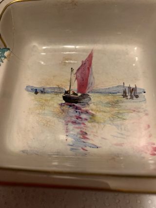 Posacenere/svuotatasche ceramica decorato