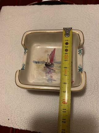 Posacenere/svuotatasche ceramica decorato