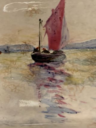 Posacenere/svuotatasche ceramica decorato