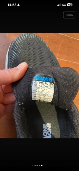 Zapatillas running Hoka Bondi 7 negras