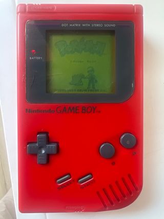 Nintendo Game Boy y Pokemon rojo DMG-01 Roja