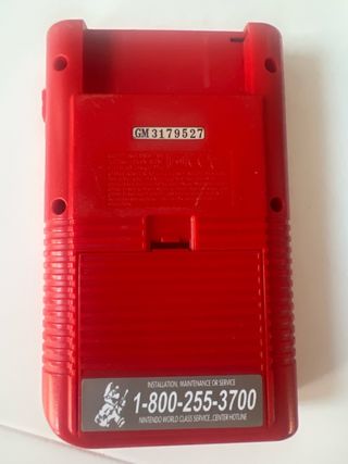Nintendo Game Boy y Pokemon rojo DMG-01 Roja