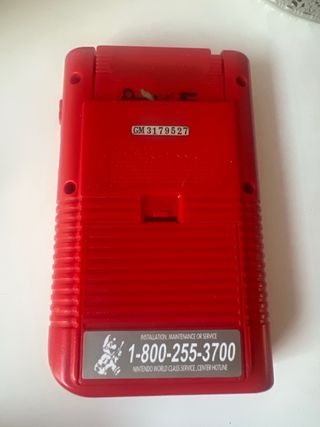 Nintendo Game Boy y Pokemon rojo DMG-01 Roja