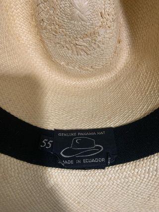 Sombrero Panamá Original Fibra Natural