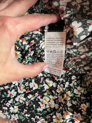 Falda plisada estampada floreada -Shein XS