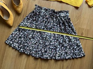 Falda plisada estampada floreada -Shein XS