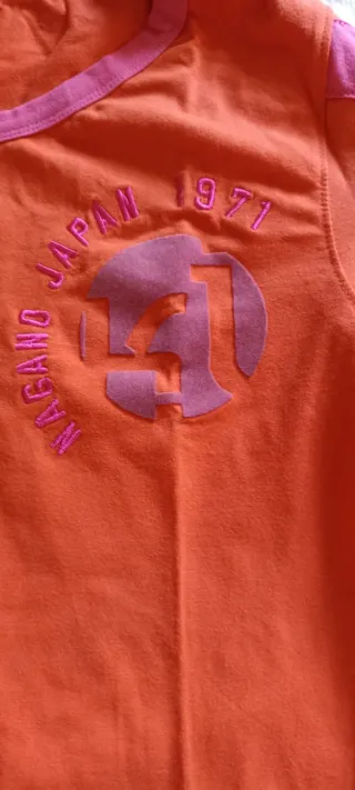 Camiseta KEJO manga larga naranja y rosa Talla 42