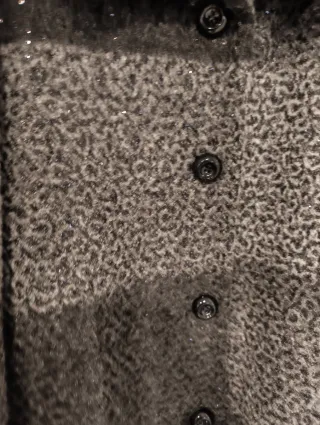 Cappotto in Lana Made in Italy con Paillettes XL