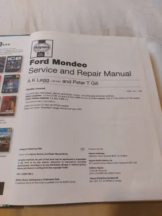 Manual Haynes Ford Mondeo MK3 (2000-2003)