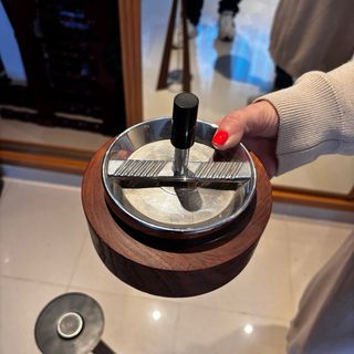 Cenicero Vintage Madera Magnético Desmontable