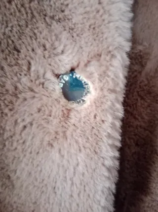 Chaquetón de pelo de Purificación García canela