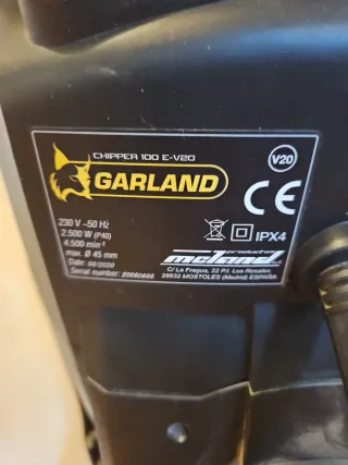 Biotrituradora Garland 100 E V20