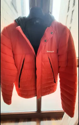 Plumífero Timberland naranja niño