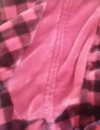 Pigiamone pile quadri tg. 12 anni