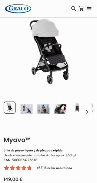 Silla de paseo Graco Myavo ligera