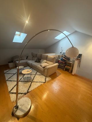 Lámpara de pie arco mármol