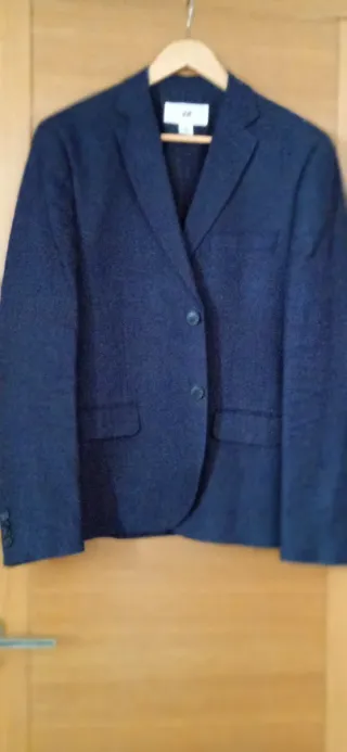 Traje chaqueta H&M azul