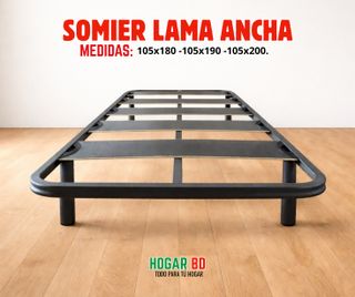 Somier Reforzado Plaza Y Media 105x180/190/200