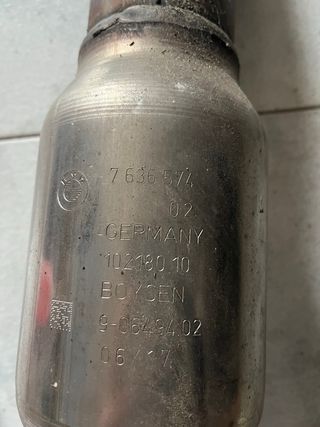 Tubo de escape BMW M2 original 370cv