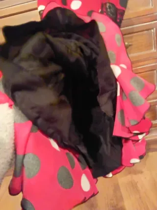 Traje Flamenca Lunares Rojo y Negro