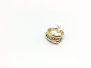 anillo oro 18k con circonita