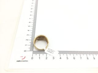 anillo oro 18k con circonita