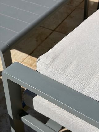 Conjunto Sofá y Mesa Aluminio Jardín