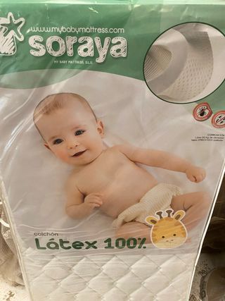 Colchón cuna Látex 100% 60x120