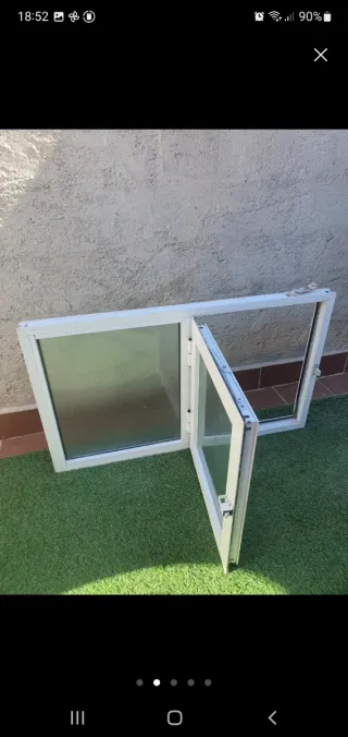 Dos Ventana de aluminio