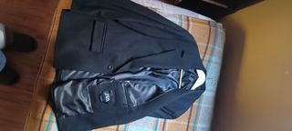 Americana Zara Hombre Talla 50 Negra OVERSIZE