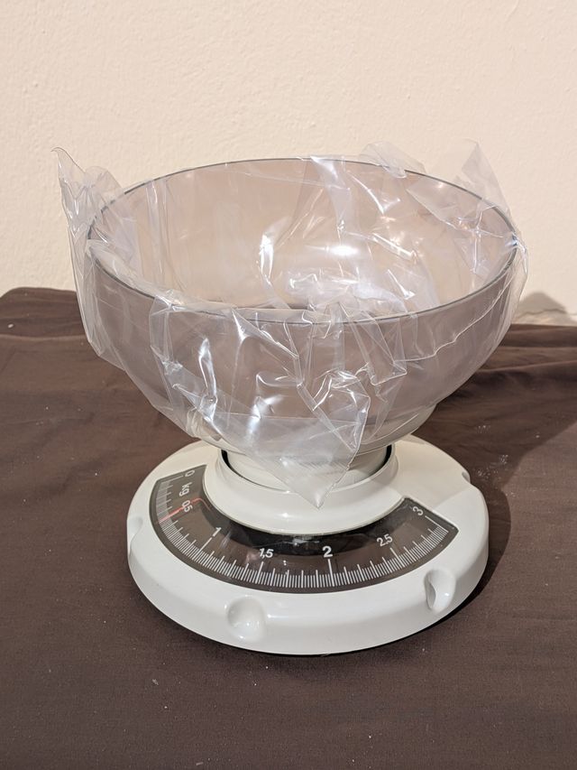 Balanza de cocina transparente