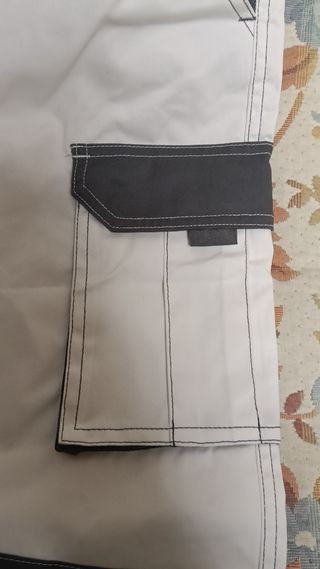 Pantalón de trabajo Velilla gris y blanco