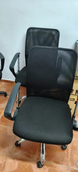 Sillas de oficina negra