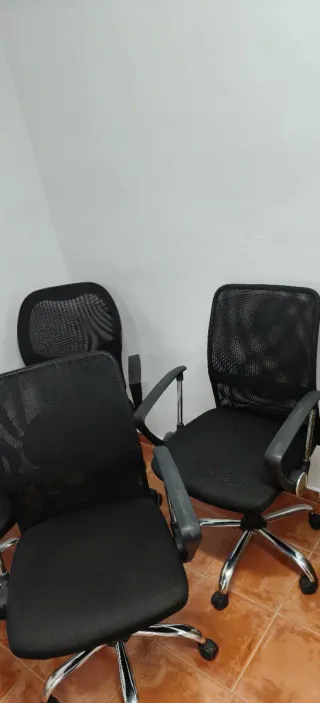 Sillas de oficina negra