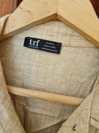Sobrecamisa Zara Beige